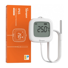 SONOFF SNZB-02LD IP65 Zigbee LCD viedais termometrs (zondes versija) - Sonoff, SmartWise, Shelly ES vairumtirdzniecības izplatīš