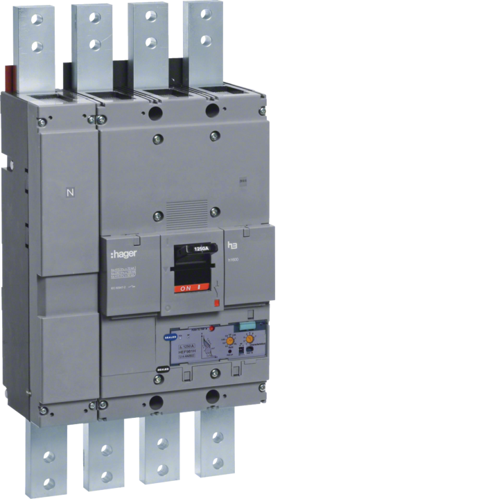 Автоматический выключатель Hager HNF981H MCCB, 1600A, 4P, 50kA, 1250A LSI