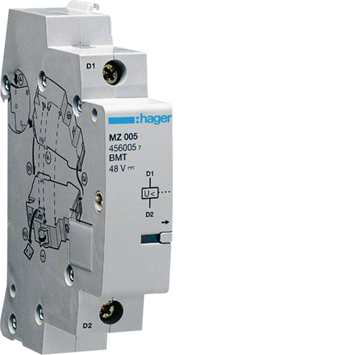 Hager MZ209 Under Voltage Release 48V DC