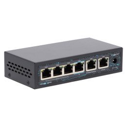 VidiLine VIDI-F0420F-EXT PoE Switch 4x PoE 100Mbps 2x RJ45 100Mbps 60W