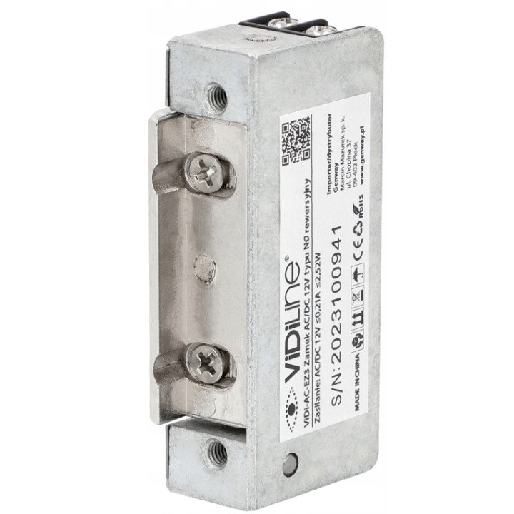 VidiLine VIDI-AC-EZ3 Reversible Electric Strike Lock NO DC/AC 12V 0.21A