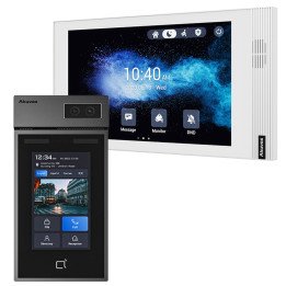 Akuvox S535 Outdoor Panel + S562W White Monitor Wi-Fi PoE Linux Video Doorbell Kit