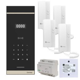 Genway WL-03NL-V3 4-Family Digital Intercom Kit