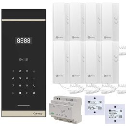 Genway WL-03NL-V3 Digital Intercom Kit for 8 Apartments