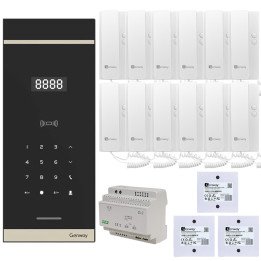 Genway WL-03NL-V3 Digital Intercom Kit for 12 Apartments