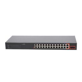 VidiLine ViDi-F2422GE 24-Port PoE+ Switch with 2 Gigabit Uplink and 2 SFP 2.5G Ports, 300W