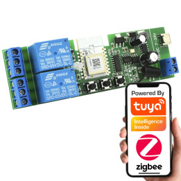 2CH DC 5-32V bezsprieguma ZigBee + RF kontrolieris