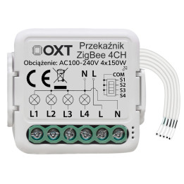 OXT mini releja modulis 4 ZigBee shēmas TUYA