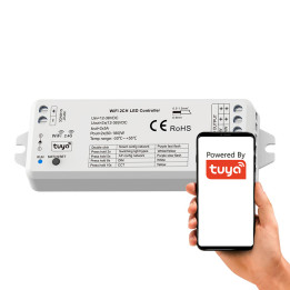 Светодиодный контроллер MONO CCT 2*5A 12-36V Switch SD Series WiFi+RF TUYA