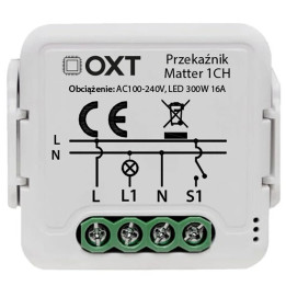 OXT moduļa releja 1 ķēde Matter Wi-Fi Homekit