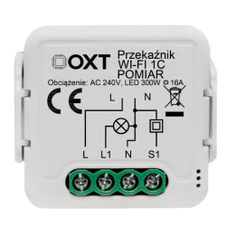 OXT moduļa releja 1 ķēdes mērījums 16A WIFI TUYA