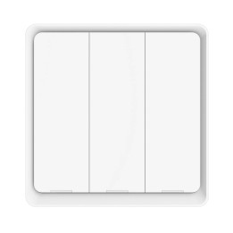 3 ķēžu balts slēdzis KT WiFi TUYA sērija
