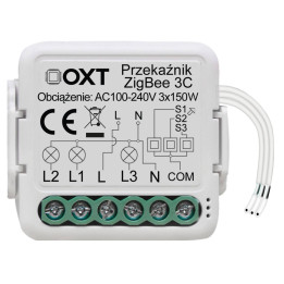 OXT mini releja modulis 3 ZigBee shēmas TUYA