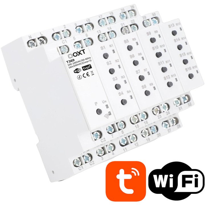 OXT Smart Wi-Fi 16-Channel Relay Controller 5906203625185 | Tuya Smart Life