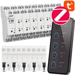 OXT Smart 16-Channel ZigBee Relay Controller | DIN Rail | 16A per Channel | Tuya Smart Life