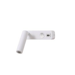 Immax GOAL USB +Switch Design LED Wall Light 3W, 138lm, 4000K, White