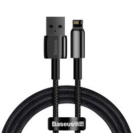 Baseus Tungsten Gold Cable USB to Lightning 2.4A 1m (Black) CALWJ-01
