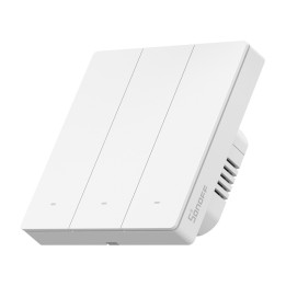 SONOFF SwitchMan M5 Zigbee интеллектуальный настенный выключатель, 3-клавишный, автономная версия, белый (ZBM5-3C-86W) - Sonoff,