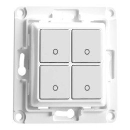 Shelly Wallswitch4White 4-Button Smart Wall Switch (White)