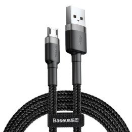 Baseus Cafule Micro USB Cable 2.4A 0.5m (Gray + Black) CAMKLF-AG1