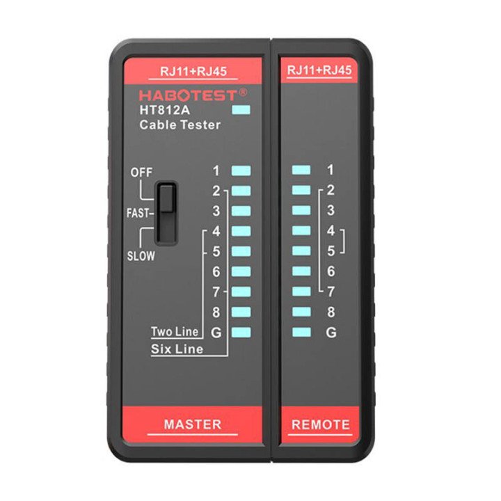 Тестер кабеля сети Habotest HT812A для RJ45/RJ11