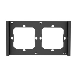 SONOFF M5-2C-80-F Рамка для выключателя двойная черная