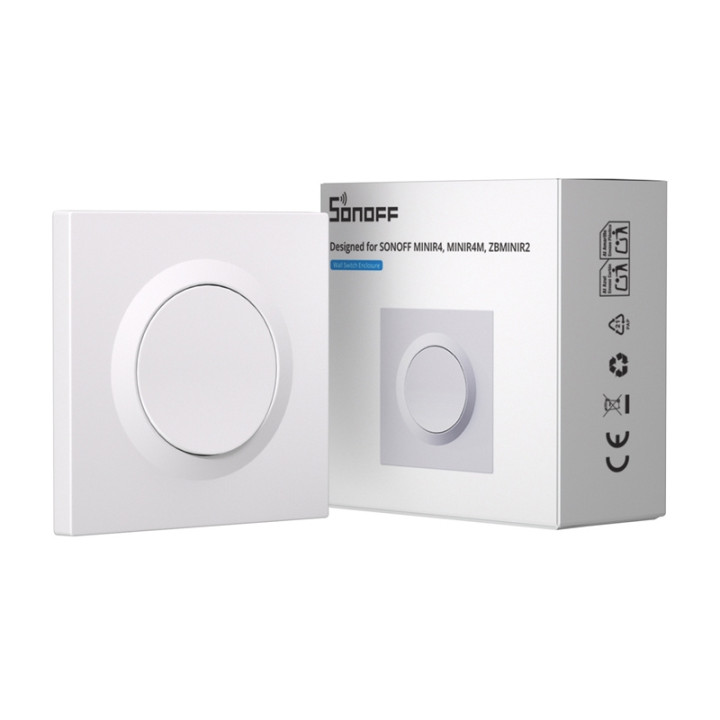 SONOFF E1GS Smart Wall Switch Enclosure priekš ZBMINIR2 un MINIR4M (nepieciešams neitrāls) - Sonoff, SmartWise, Shelly ES vairum