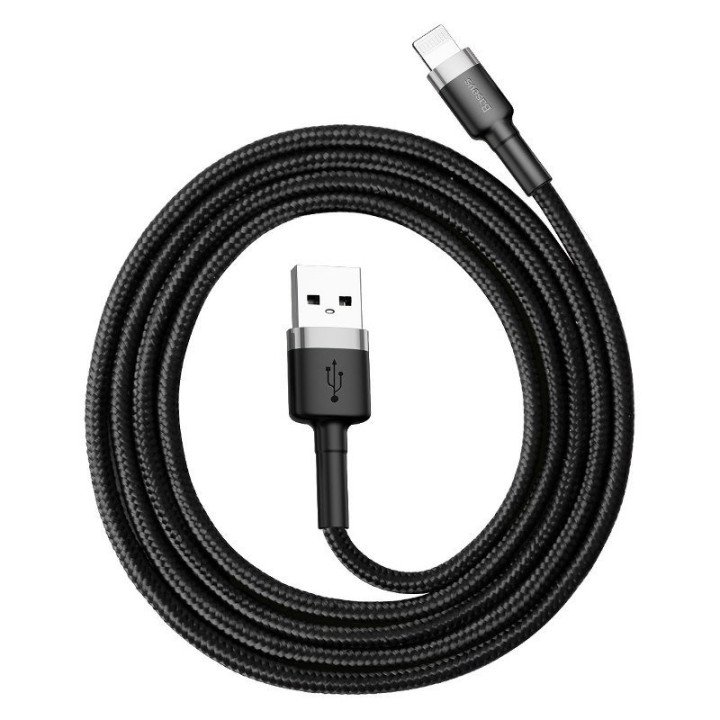 Baseus Cafule USB Lightning Cable 2.4A 1m (Gray+Black)