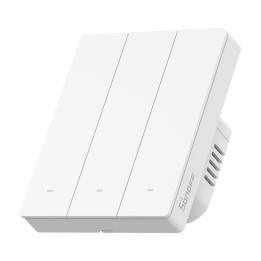 SONOFF SwitchMan M5 Zigbee viedais sienas slēdzis, 3 grupu, modulāra versija, balts (ZBM5-3C-80W) - Sonoff, SmartWise, Shelly ES