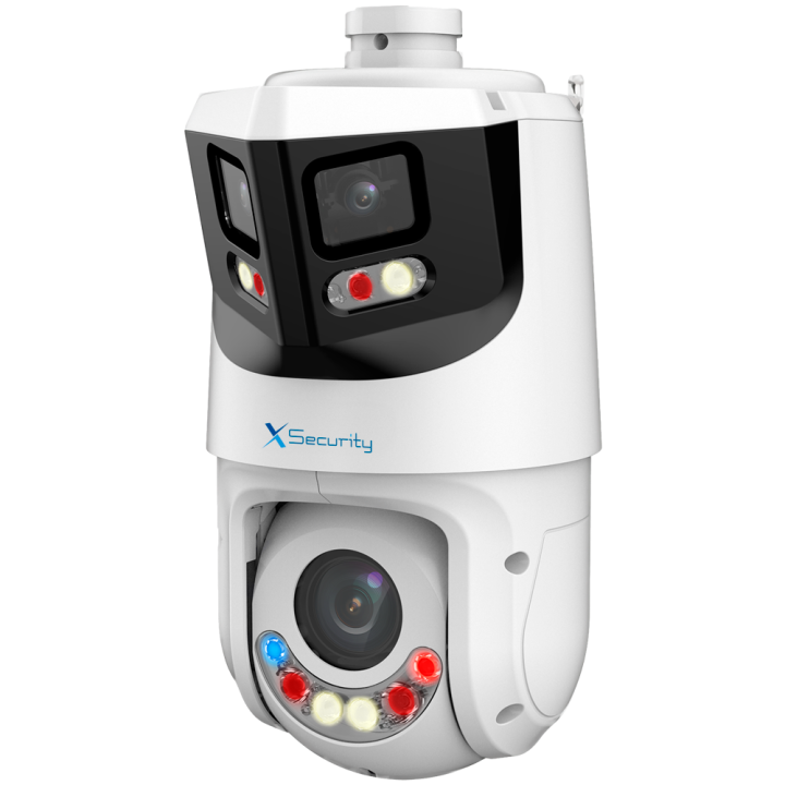 X-SECURITY XS-IPSD6325TA-8P-TIOC-TANDEM 8MP 25x PTZ IP kamera ar Wi-Fi, PoE, IP66, 100m IR, 512GB microSD