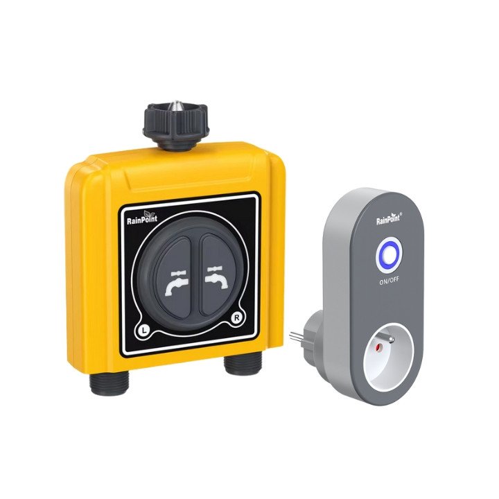 RainPoint TWG004WRF+TTV203WRF Умный двойной таймер полива