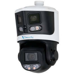X-SECURITY XS-IPSD5510TA-8P-TIOC-TANDEM 8MP PTZ ātrgaitas kupola IP kamera ar Wi-Fi, PoE, 4-40mm objektīvu, 70m IR, IP66