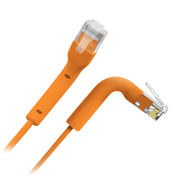 SAFIRE UTP6A-FLEX-2O Cat6A UTP savienojuma kabelis, oranžs, tīrs varš, elastīgs