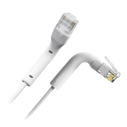 SAFIRE UTP6A-FLEX-1W Cat6A elastīgs tīkla kabelis, balts, 1m