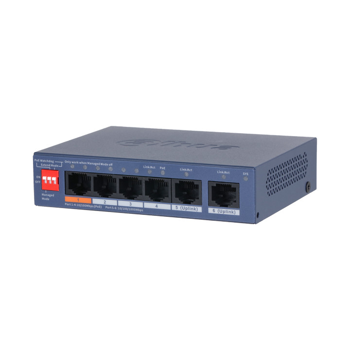 ПЕРЕКЛЮЧАТЕЛЬ POE CS4006-4ET2GT-60 4 ПРИЕВАДУ DAHUA