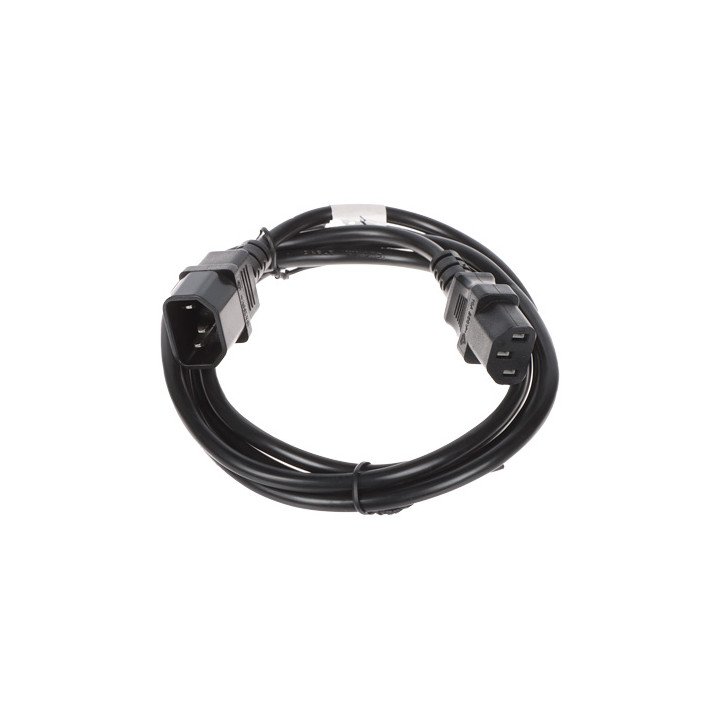 Lanberg IEC320-C13/C14 strāvas vads 1,8m
