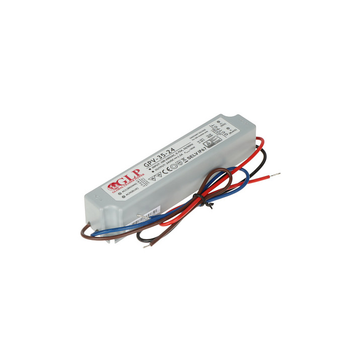 24V 1.5A IP67 barošanas bloks 36W