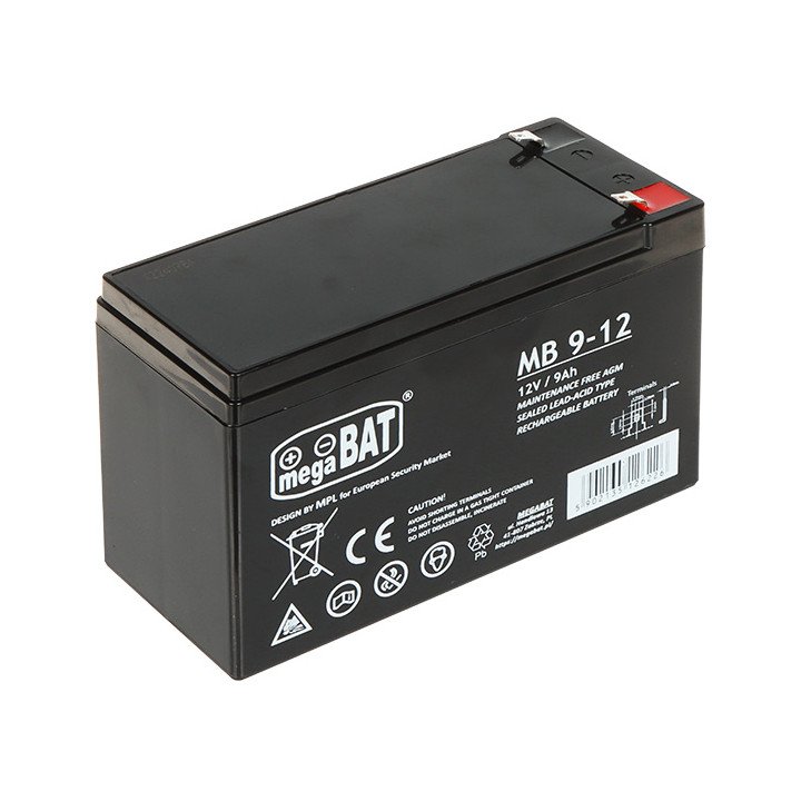 megaBAT 12V/9AH-MB 12V 9Ah батарея
