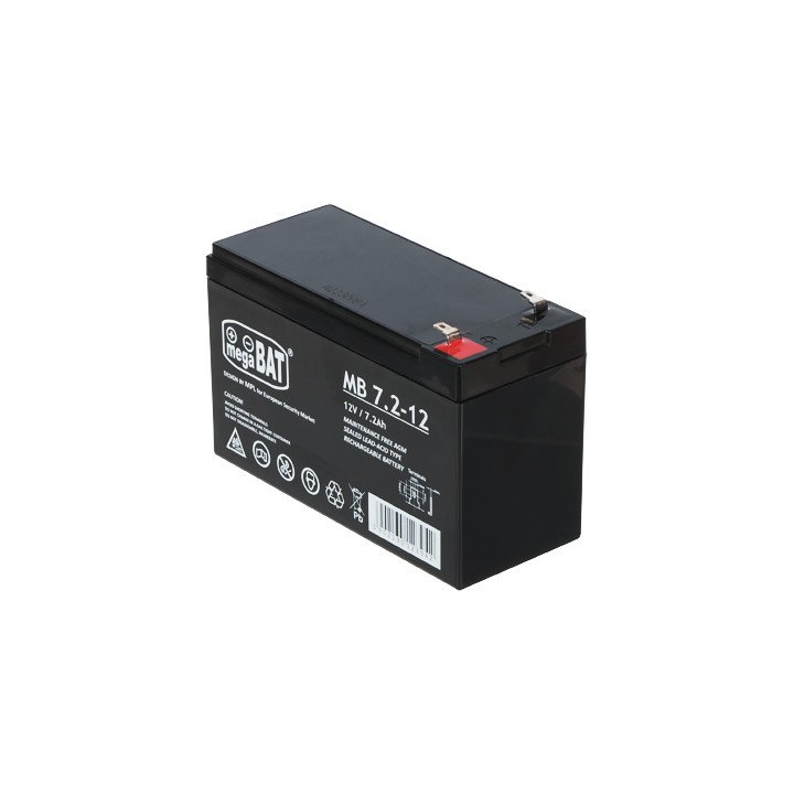 12В 7,2Ач герметичная свинцово-кислотная батарея 12V/7.2AH-MB