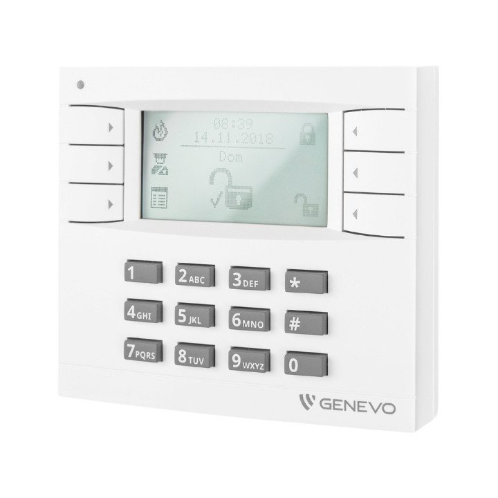 GENEVO PRIMA-LCD-WH-WH ЖК-клавиатура белая
