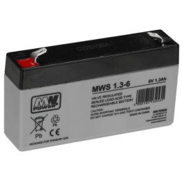 MW Power 6V/1.3AH-MWS 6В 1,3Ач SLA батарея
