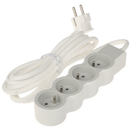 LEGRAND LE-049490 4 kontaktligzdu pagarinātājs 3m balts