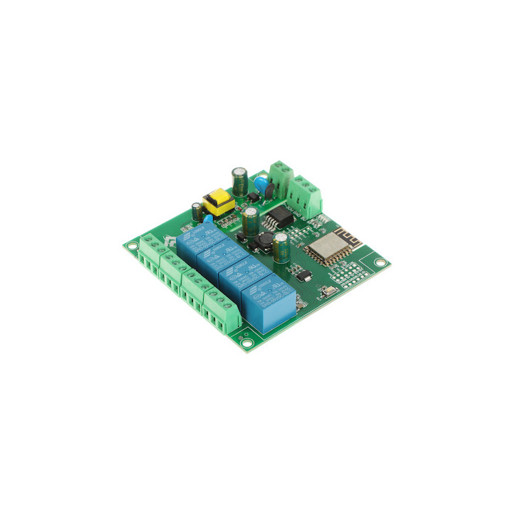 ESP12-4R-MV Wi-Fi 4 kanālu releju modulis