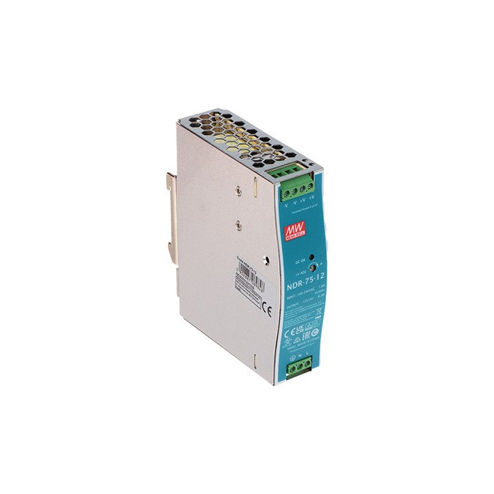 MEAN WELL NDR-75-12 75W 12V блок питания на DIN-рейку