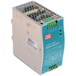 MEAN WELL NDR-240-24 240W 24V DIN barošanas avots