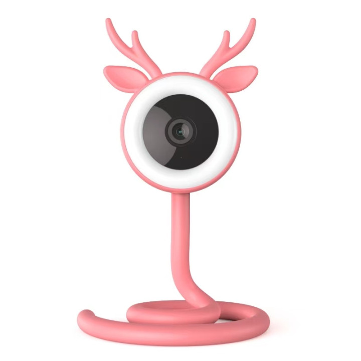 Immax NEO LITE Smart Security bērnu monitors WiFi 2,4 GHz, 4 MP, rozā