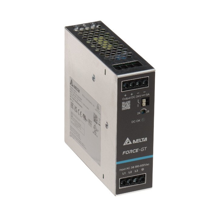 Delta DRF-24V120W3GBA 120W 3-фазный БП DIN 24В 5А