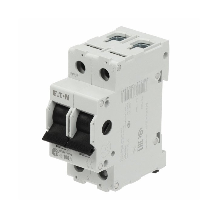 EATON HIS-100/2 100A 2-polu izolācijas slēdzis