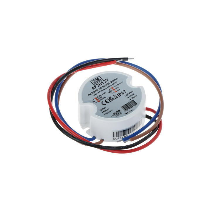 MW POWER 12V/1.67A-TP-V2 IP67 barošanas bloks 12V 1.67A