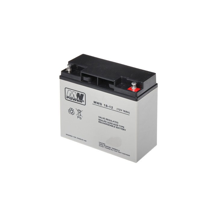 12В 18Ач герметичная свинцово-кислотная батарея 12V/18AH-MWS